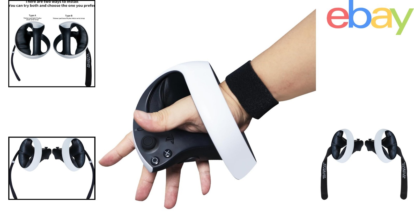 Comfortable Controller Grips Compatible with PSVR2 Motion-Sensing Controllers