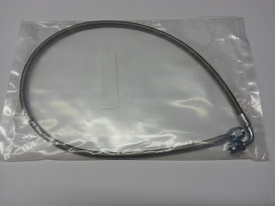 -3AN 36" 90 Aeroquip Braided Stainless Steel Nitrous Line NOS ZEX NX 3 feet