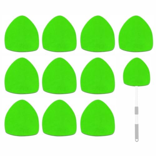 Car Windshield Cleaner Tool Bonnets,Microfiber Cleaning Cloth for Green
