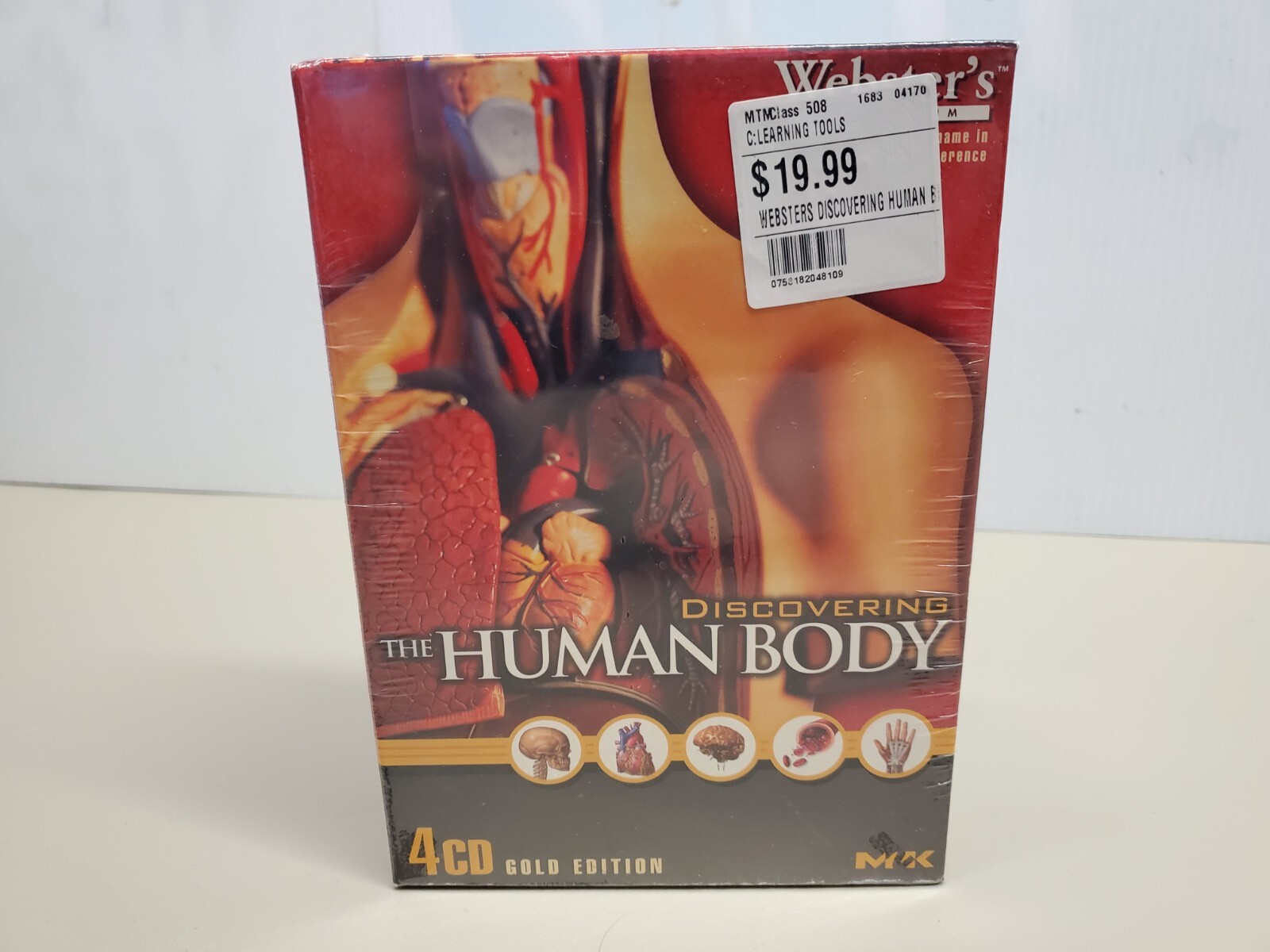 Sealed Webster's Discovering the Human Body Gold 4 CD-ROM Gold Edition Software