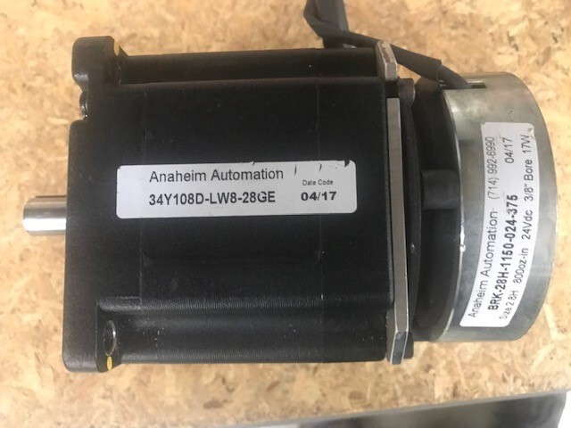 ANAHEIM AUTOMATION 34Y108D-LW8-28GE STEPPER MOTOR WITH BRAKE (NEW – OUT OF BOX)