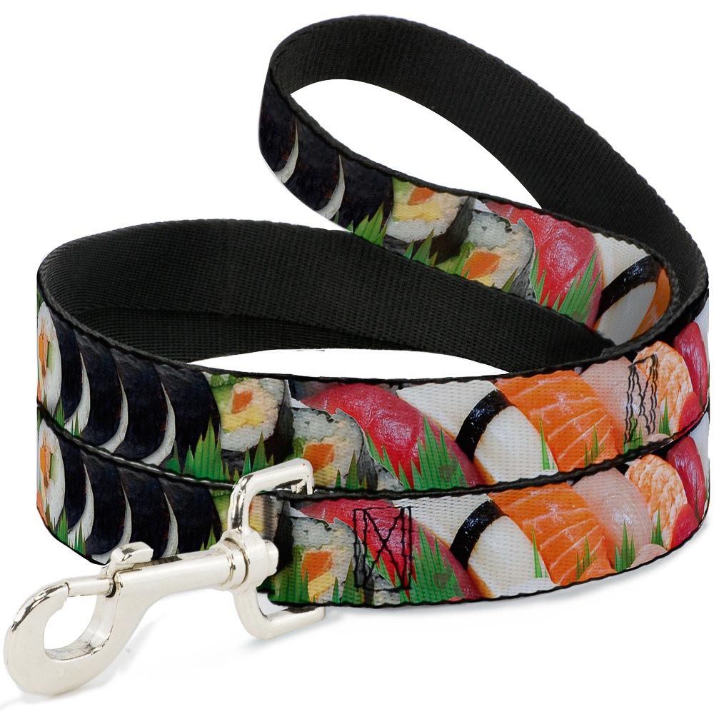 Dog Leash Sushi Vivid NARROW 0.5"