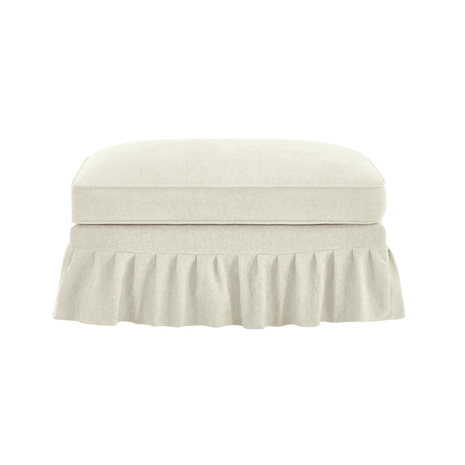 Modular Chenille Cloud Sofa, Detachable Skirt, Multiple Configurations, L-Shape