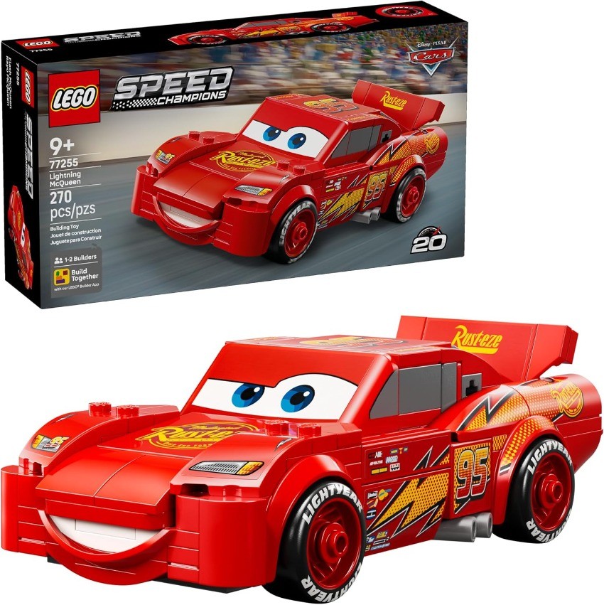 LEGO Speed Champions Lightning McQueen Toy - Disney Pixar Cars 77255