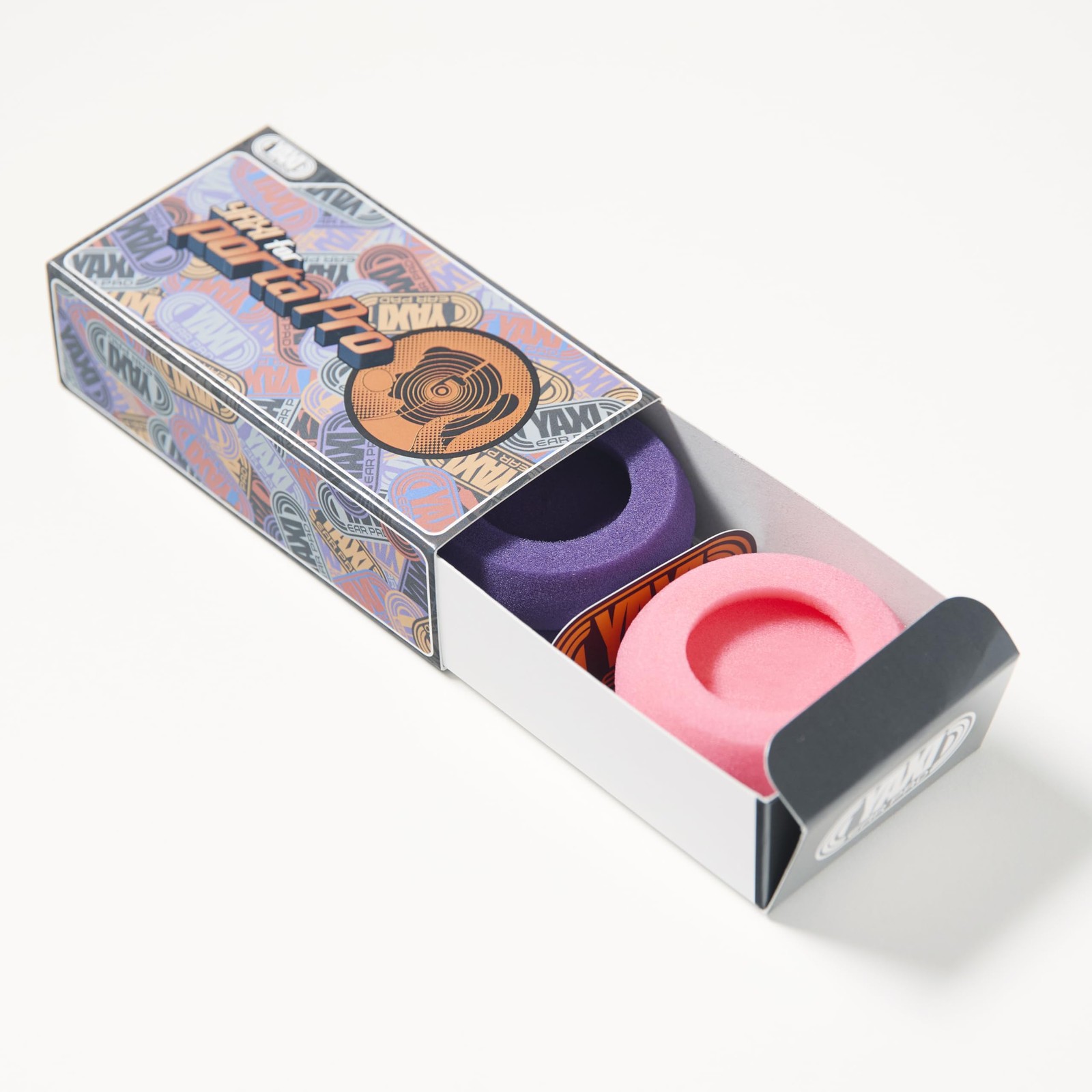 YAXI Earpads for Koss PORTAPRO Headphones - Pink & Purple (2 Pairs)