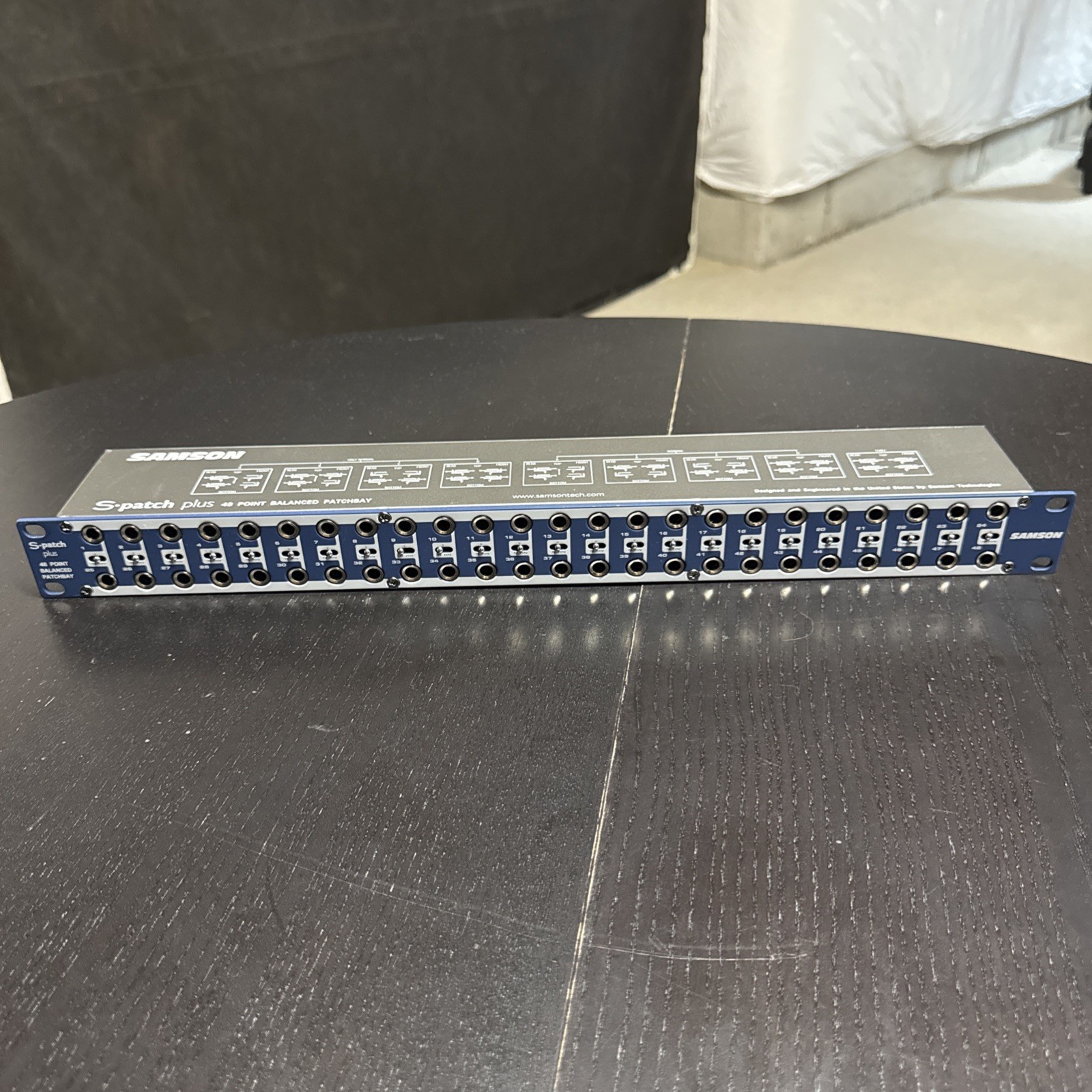 Samson S-Patch Plus 48-Point Balanced Audio Patch Bay with 1/4 Inch Phone Jacks