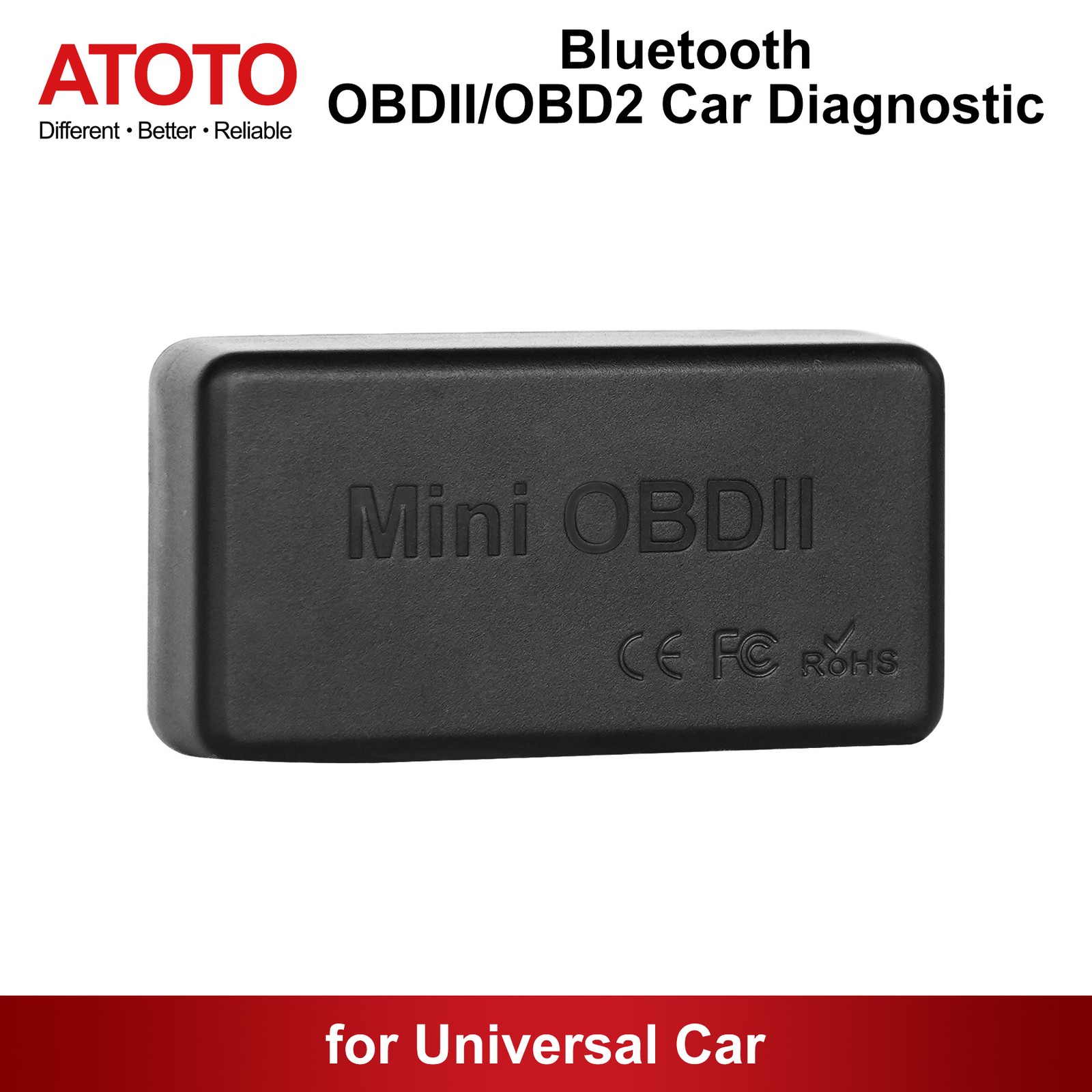 ATOTO Bluetooth OBD2 Car Diagnostic Code Read Scanner Tool for Universal Car