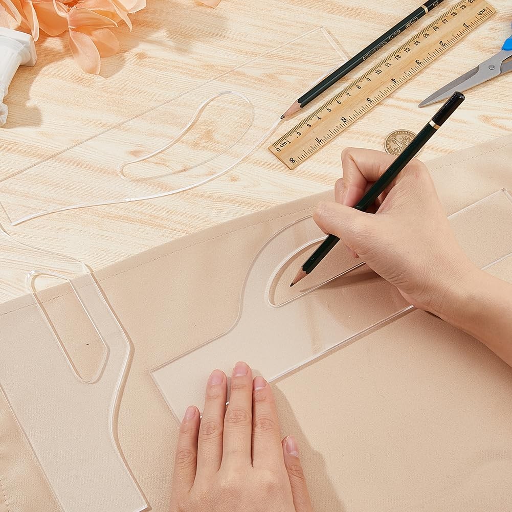 3Pcs Handle Template Cutting Board 3 Styles Templates for Woodworking Acrylic