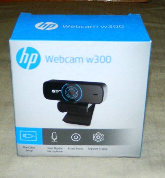 HP Webcam W300 Super High Definition 1920x1080 Plug & Play Fixed Focus New