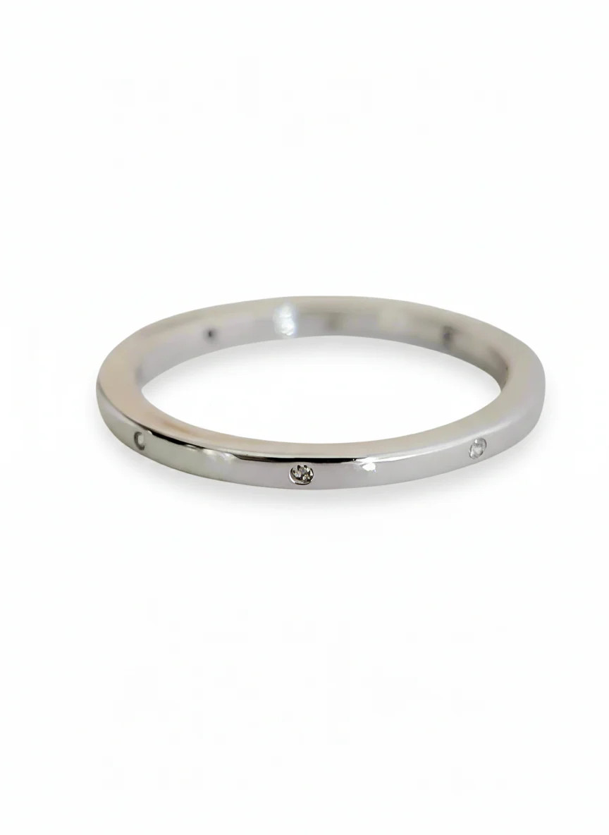 Sterling Silver 925 Elegant Thin Band Ring