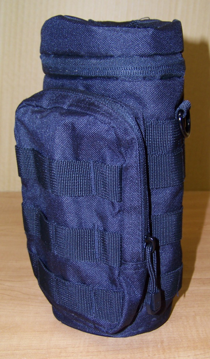 Rothco MOLLE Water Bottle Pouch - 2779 Black Insulated Hook and Loop D Rings