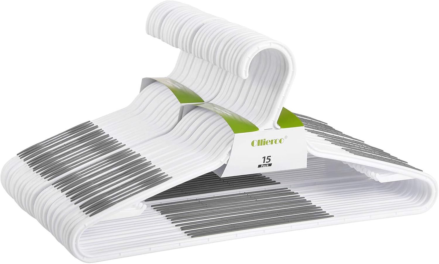 30 Pack Bendable Plastic Hangers Light-Weight Non-Slip Clothes/Suit Hangers(Grey