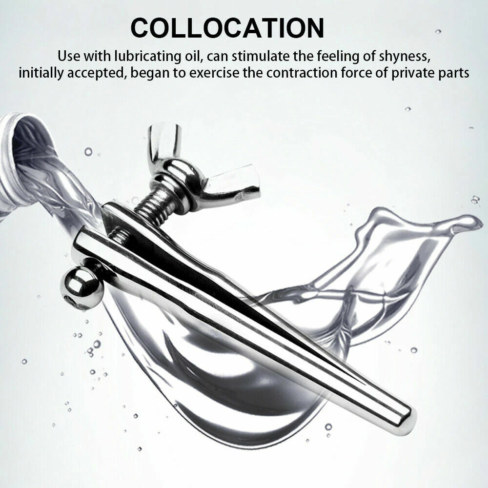 Stainless Steel Urethral Dicks Adjustable Penis Plug Dilator Stretcher Expander