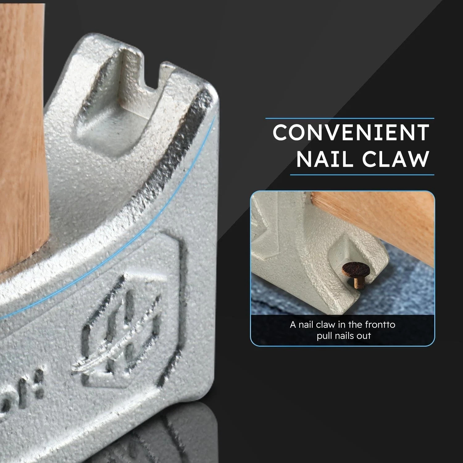 Martillo De Iman Para Roofing Con Mango De Madera Heavy Duty Herramientas Techos
