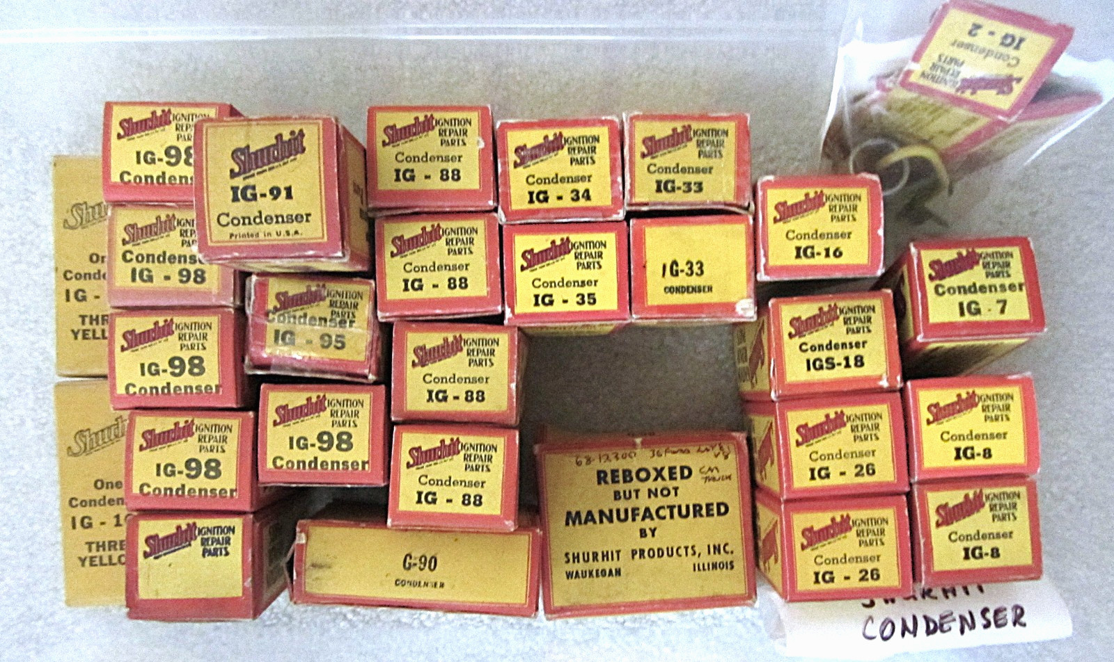 NOS Shurhit Ignition Condensers IG-2 to IG-105  See List 4.99 ea.