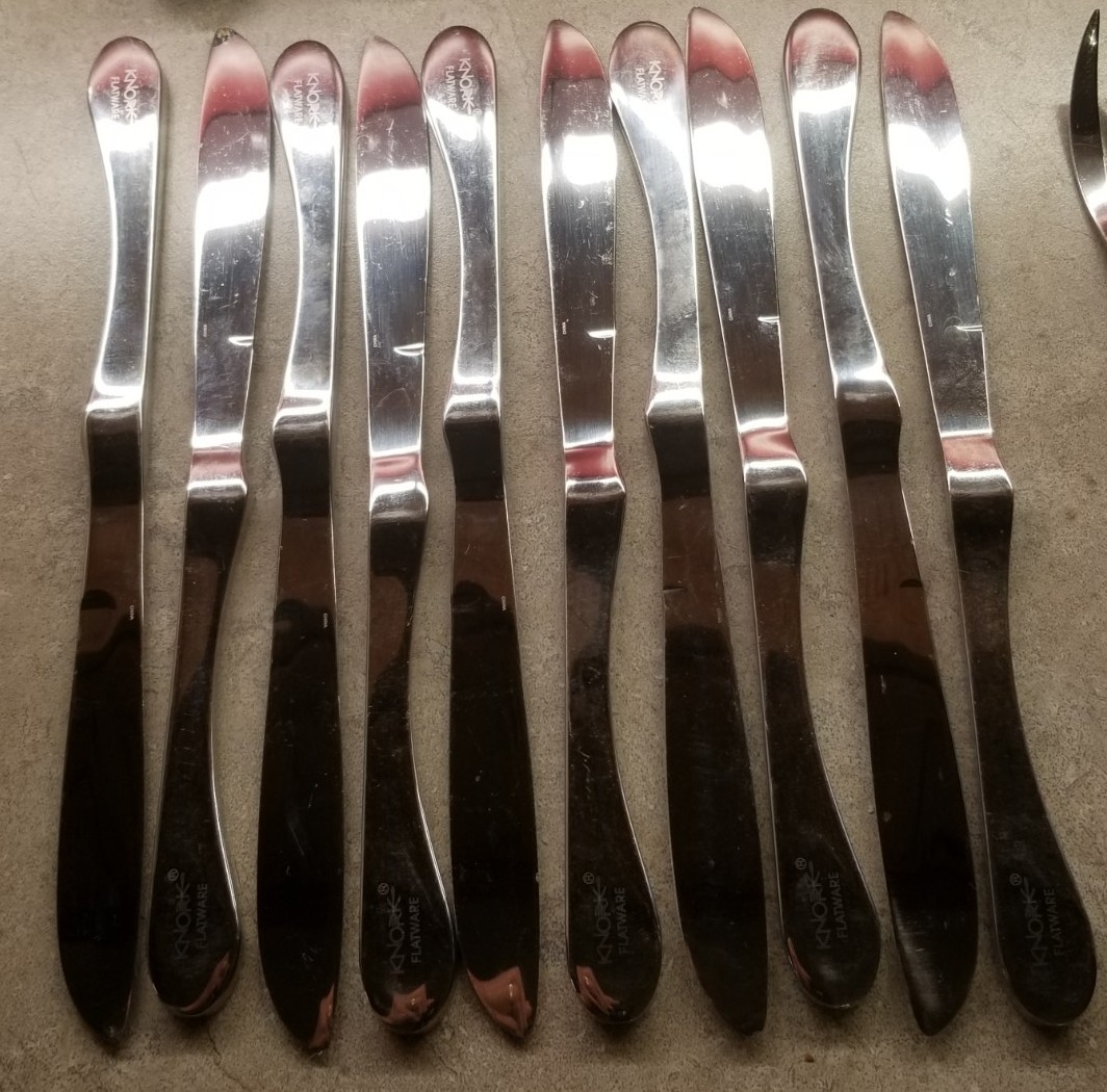 45 pcs Knork Stainless Collection Sturdy Cutlery Flatware Set