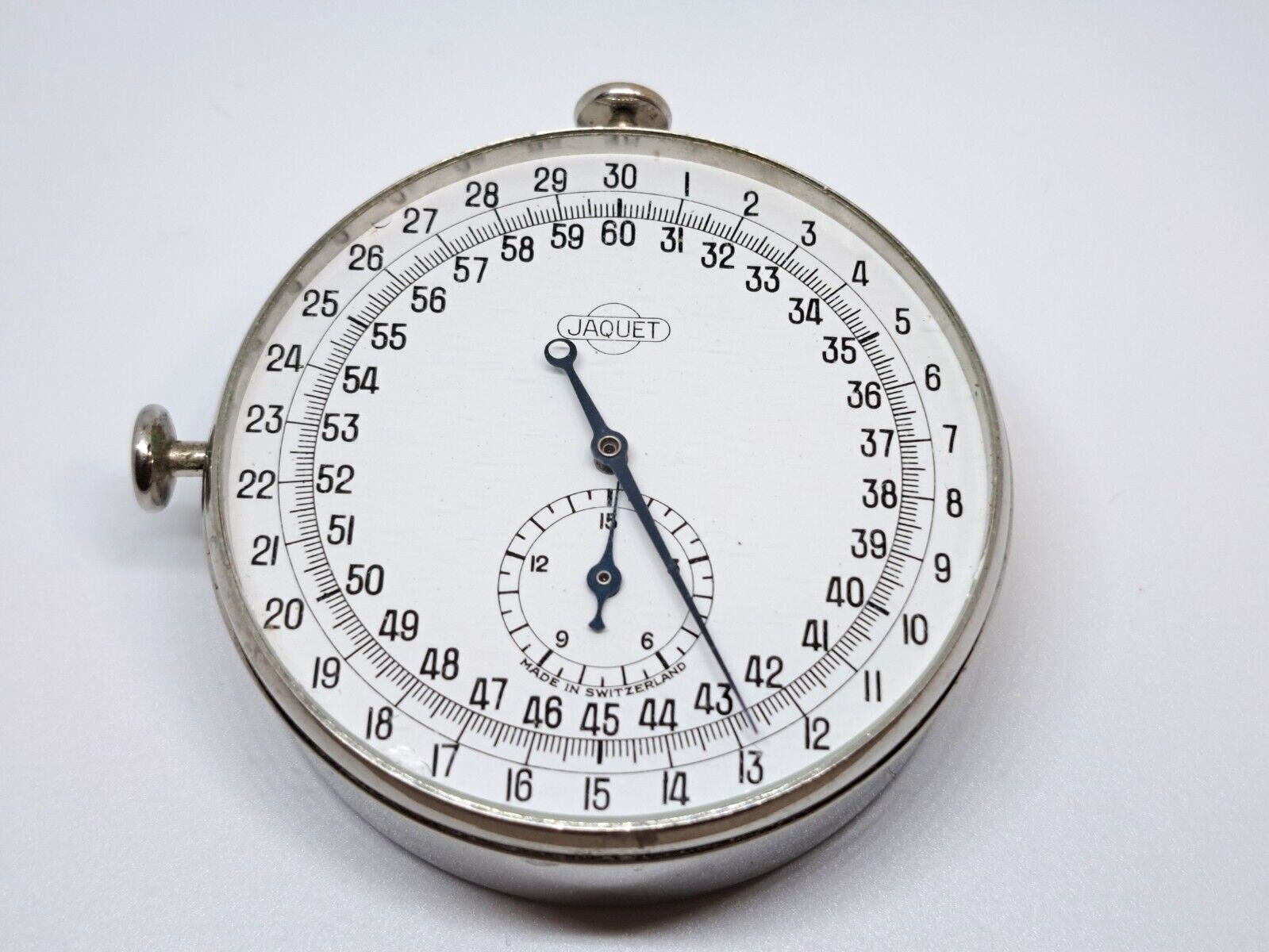 Vintage Swiss Mechanical Stopwatch Jaquet Swiss Made Test Video