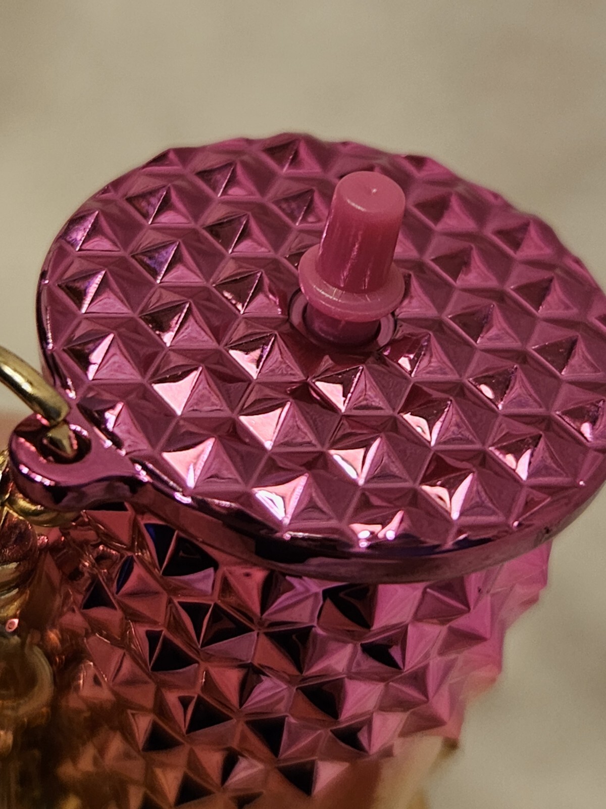 Multicolor Durian Pattern Drinking Cup Keychain Gradient Pendant Straw Keyring