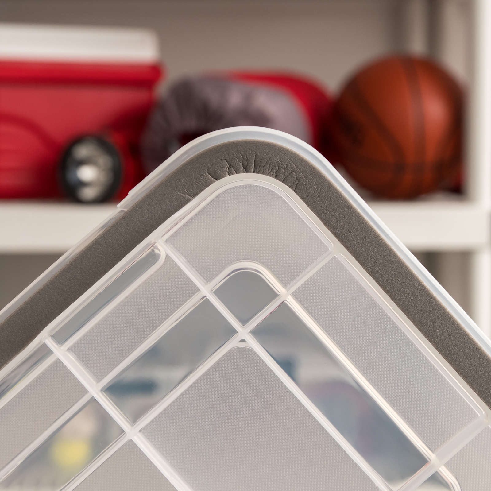 6.5 Quart WeatherPro™ Storage Container Box Bin with Seal Latching Lid,Clear