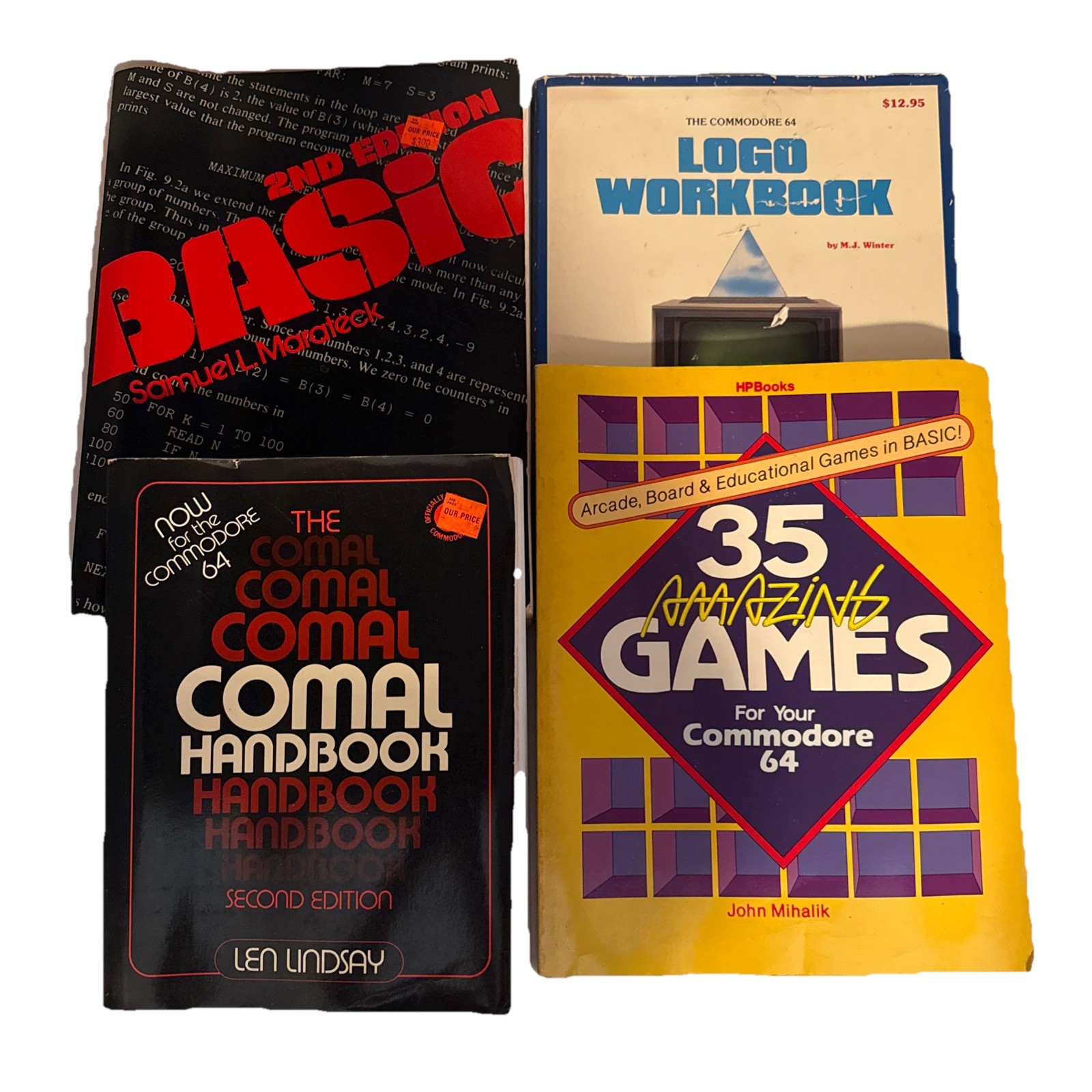 Lot of 4 Commodore 64 Books, Vintage Computer Book Lot