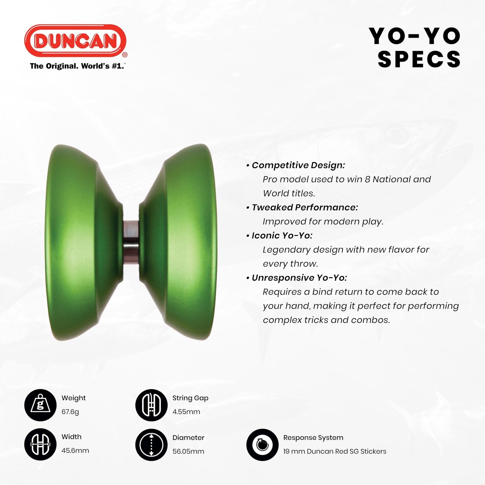 Duncan Barracuda Yo-Yo Gold w/Splash
