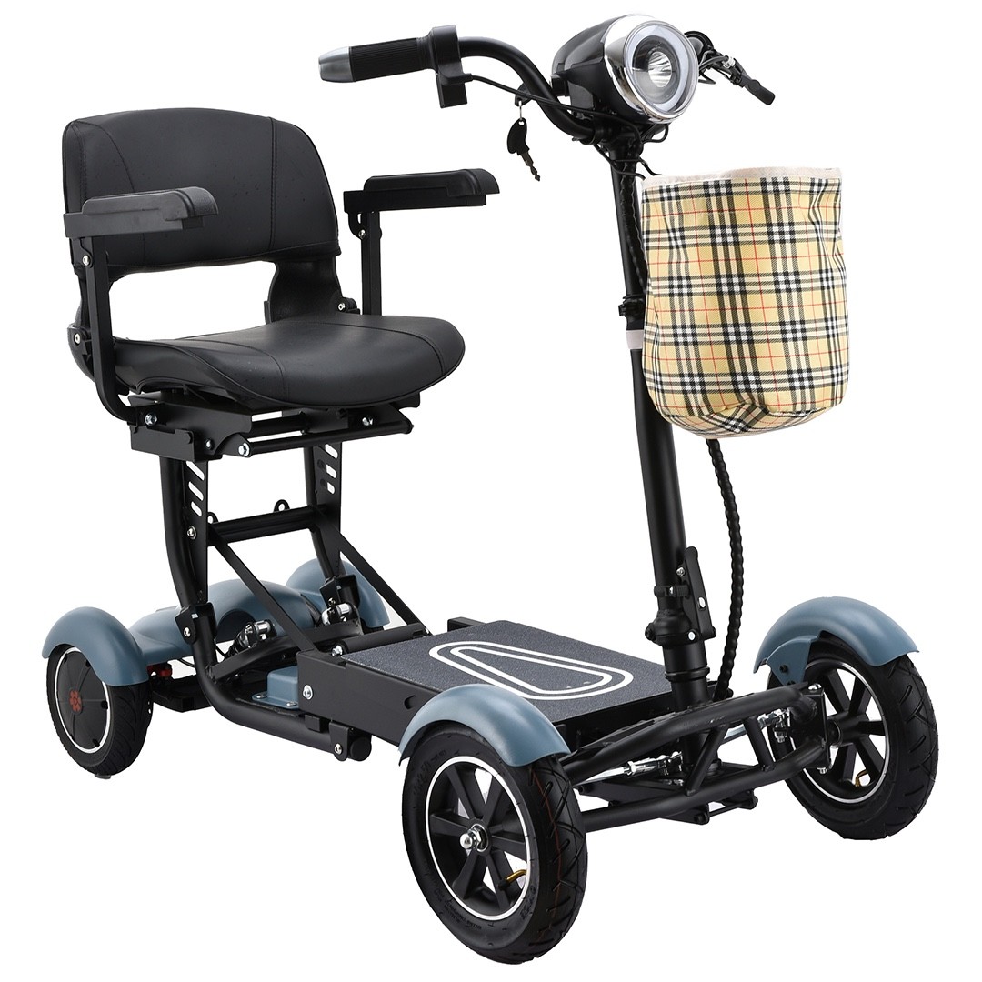 Compact Portable Travel Scooter for Adults, Folding Big Seat DC Brushless Motor