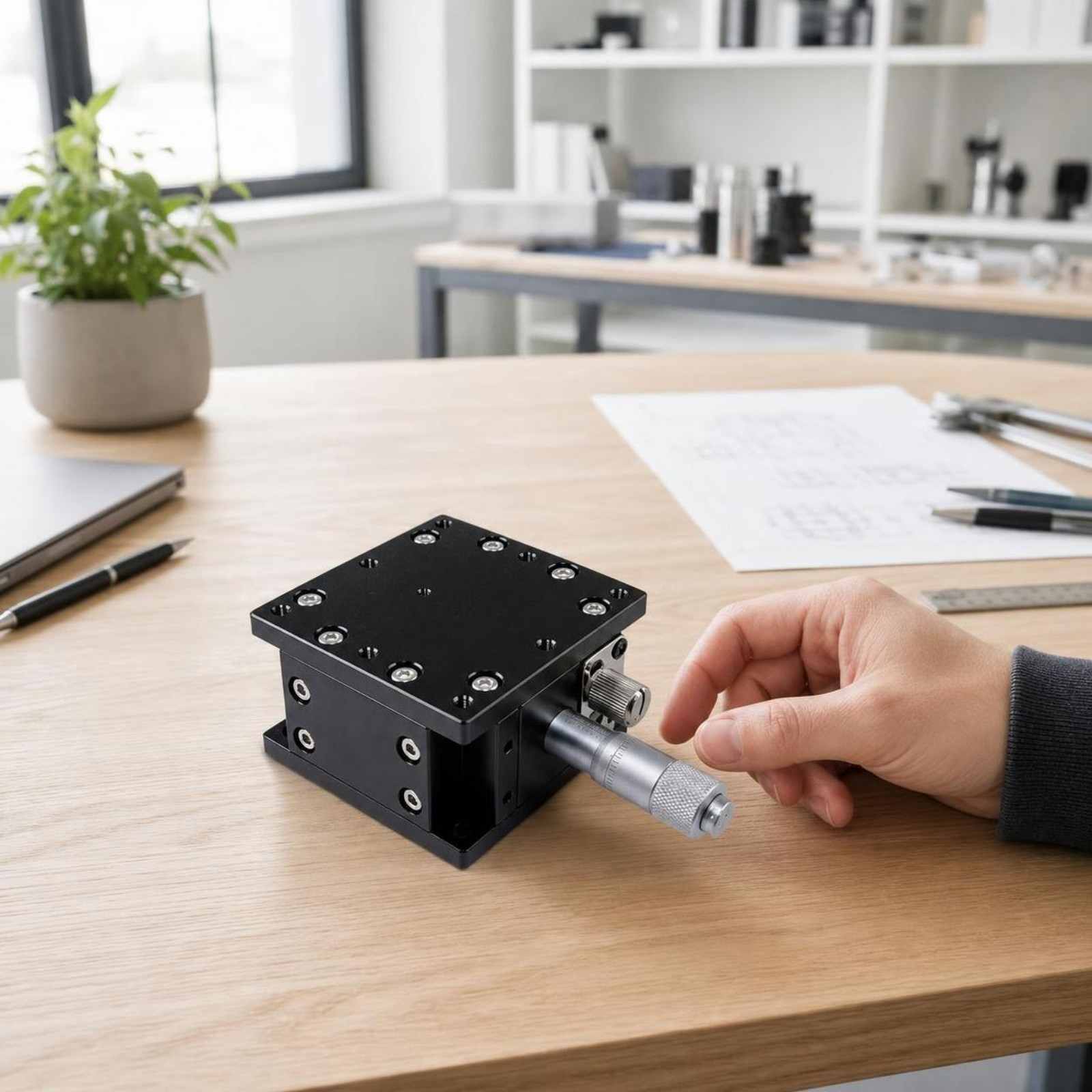 Manual Linear Movement Stage Fine Tuning Sliding Table Horizontal