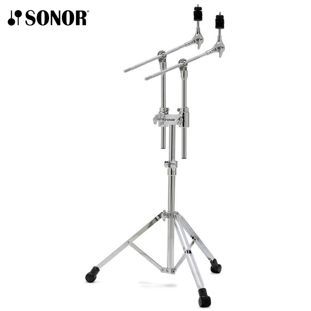 Sonor 4000 Series Steel Chrome Double Cymbal Stand With 2 Boom Arms DCS-4000