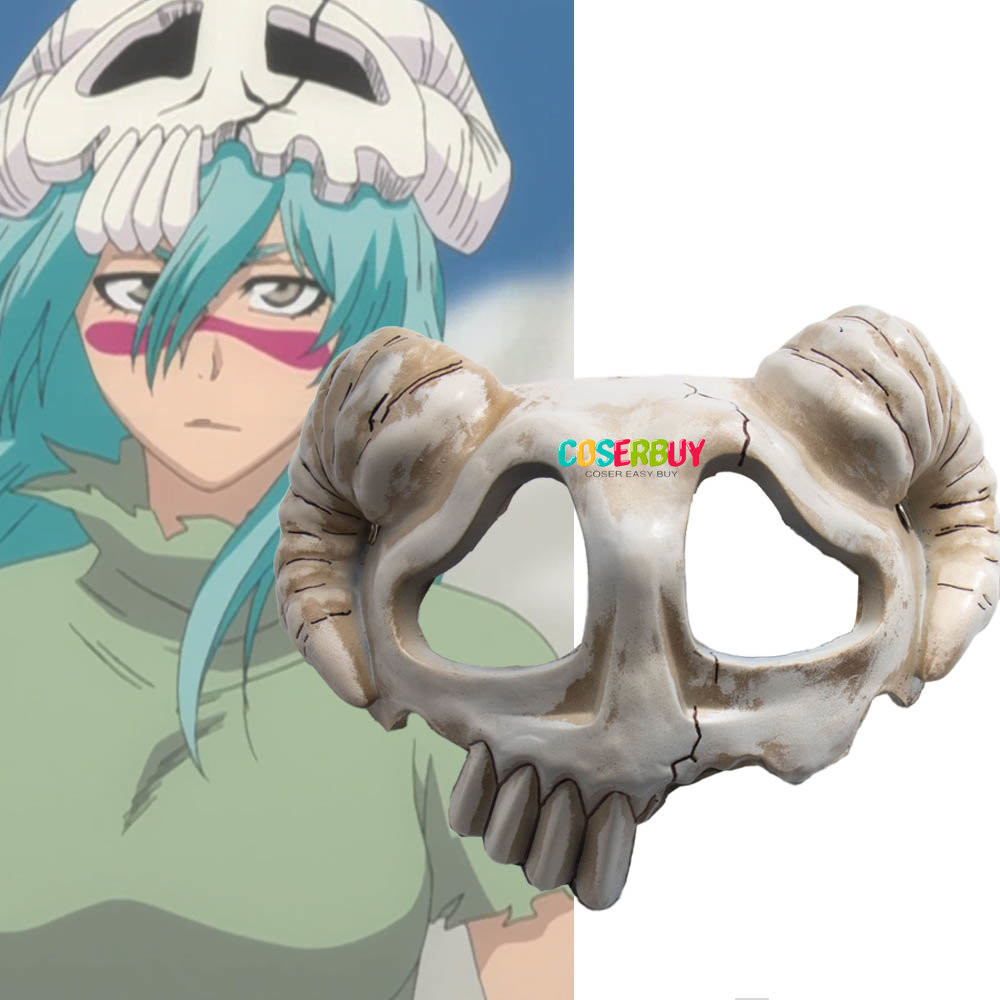 Anime Neliel Tu Oderschvank Horn Mask Cosplay Skull Helmet Halloween Party Prop