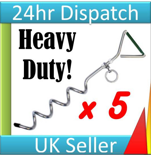 Camping Storm Wind Awning Polytunnel Tent Poly Tunnel Ground Anchors pegs NEW!