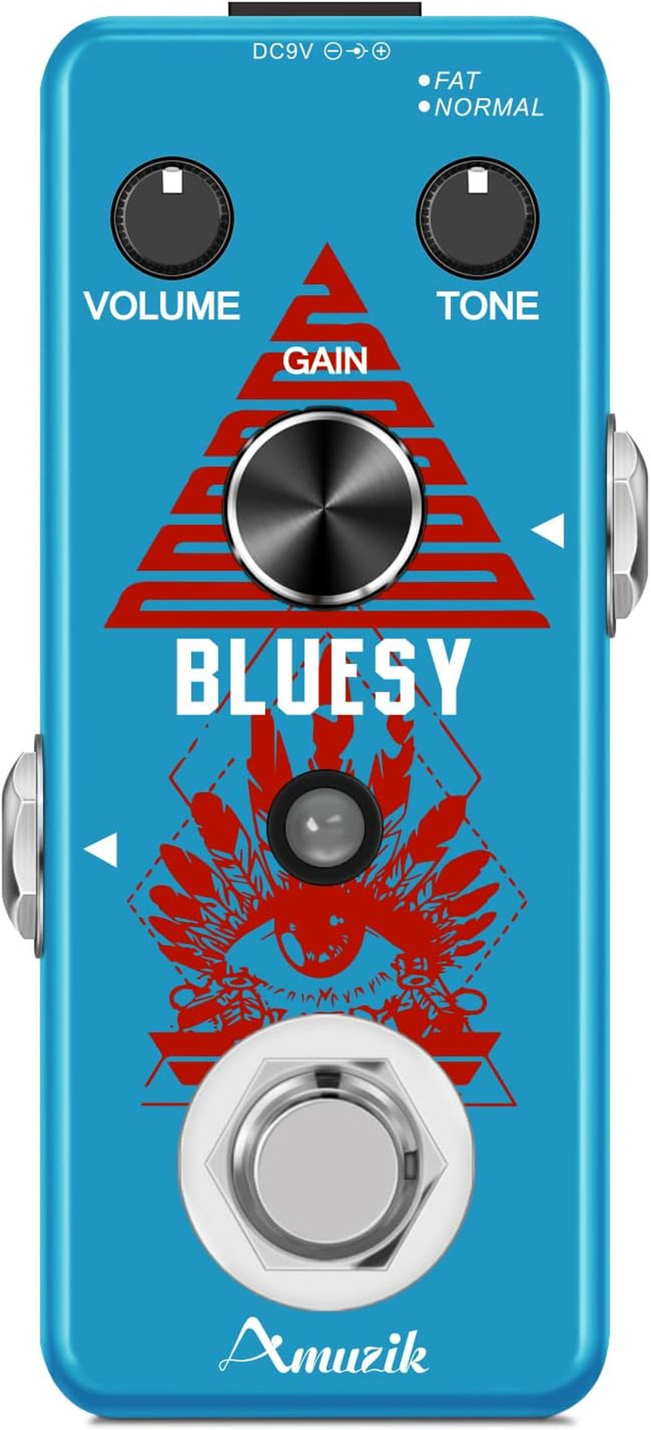 Blues Driver Bluesy Overdrive Blue King Foot Operated Effecter Wide Frequency