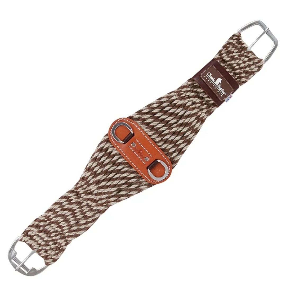Southwestern Equine 100% Alpaca and Mohair Twist Roper Cinch 27 Strand New