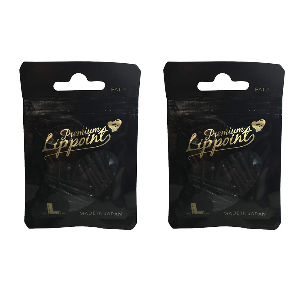 Premium Black Lippoint Soft Tip Points – 60 Count Regular Length 2BA Thread