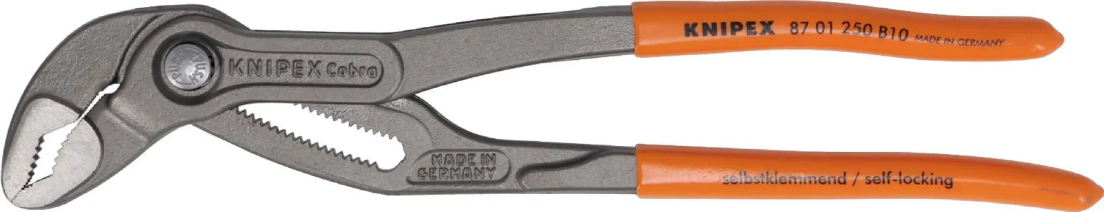Japan NEW KNIPEX Cobra Water Pump Pliers Orange 250mm 8701-250B10