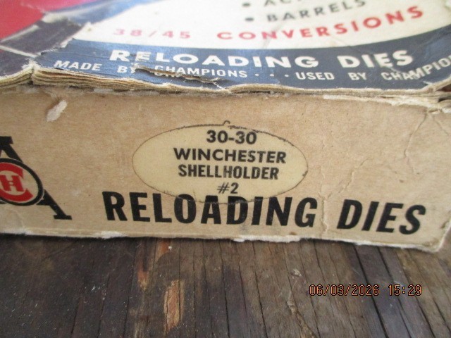 CH Reloading Dies, 30/30 Winchester