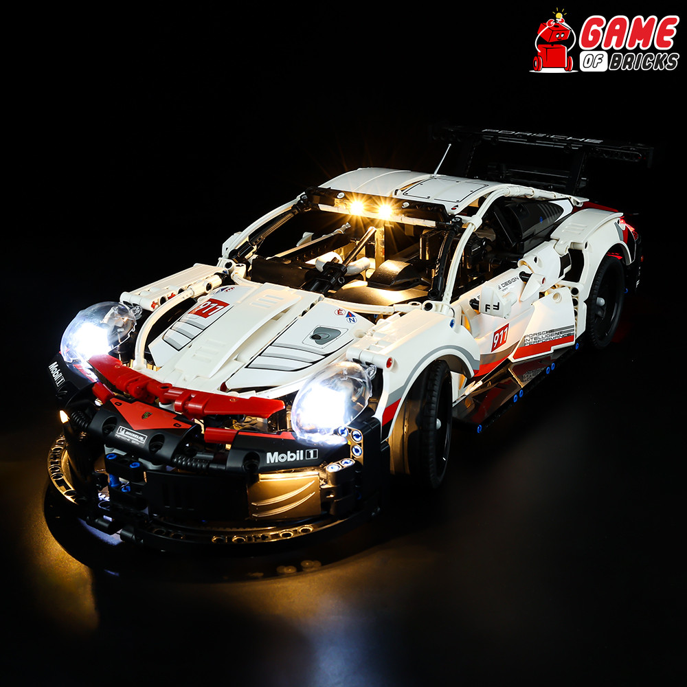 LED Light Kit for Porsche 911 RSR - Compatible with LEGO® 42096 Set (Classic)