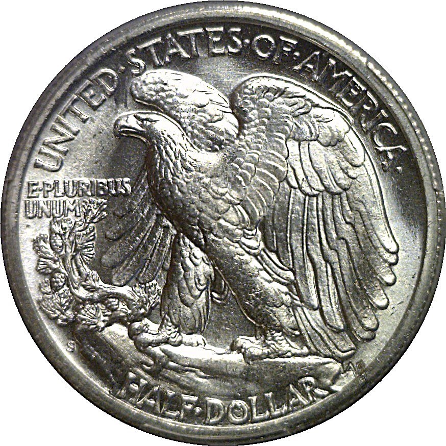 1942-S Walking Liberty Half Dollar PCGS MS-66