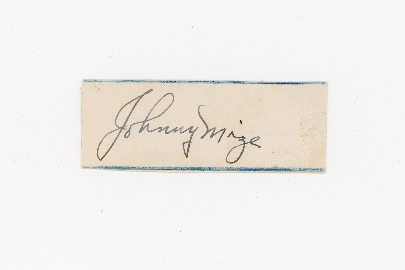 Johnny Mize- Vintage Clipped Signature