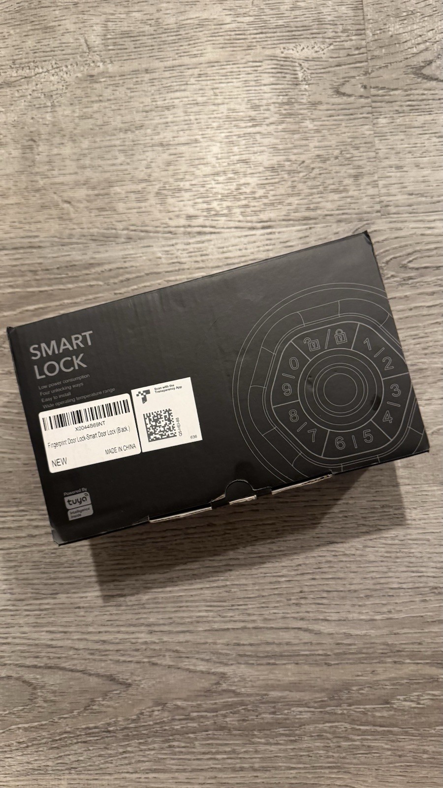 Smart Lock with Handle, Smart Fingerprint Door Lock Electronic Lock Round Knob