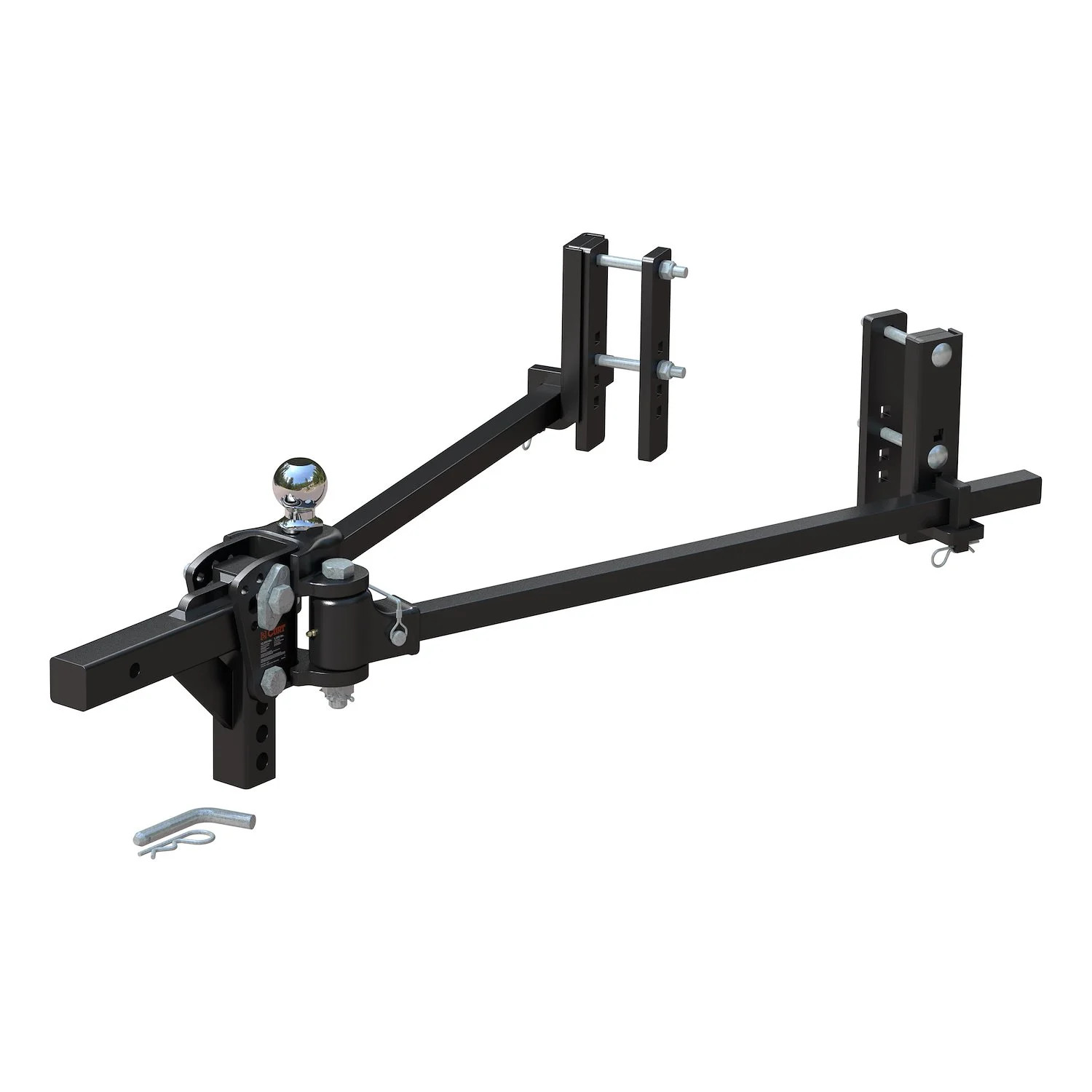 Curt 17355 TruTrack 2P Trunnion Bar Weight Distribution Hitch with 2x Sway