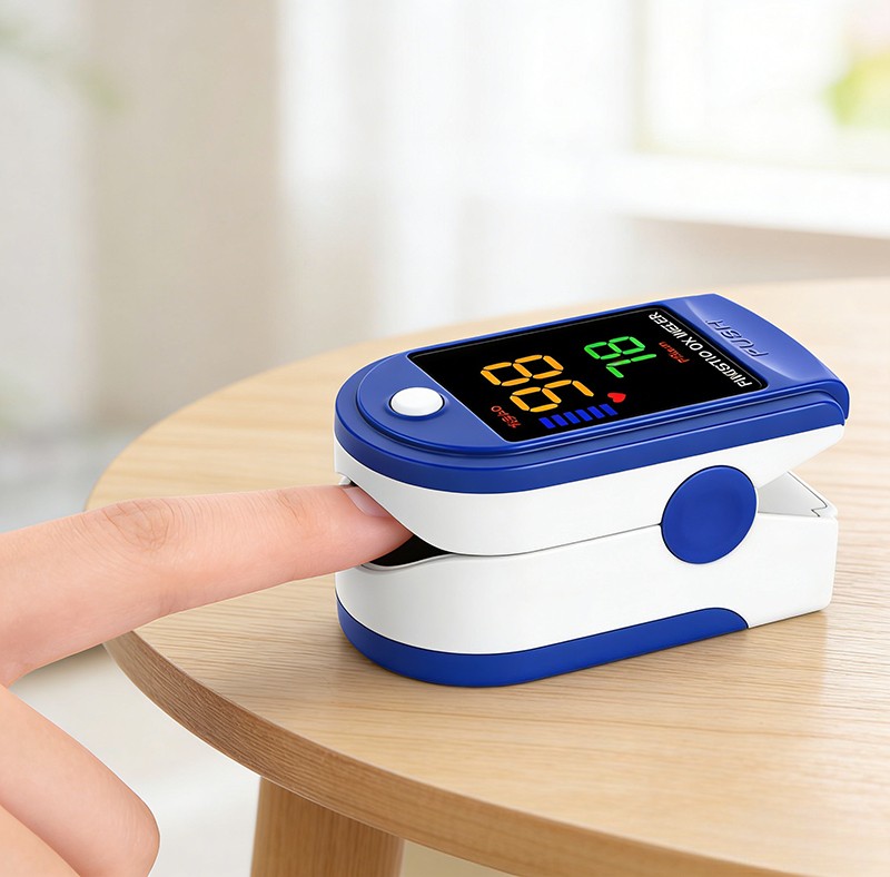Blood Oxygen Pulse Pulse Oximeter Finger Clip Heart Rate Tester Oxygen