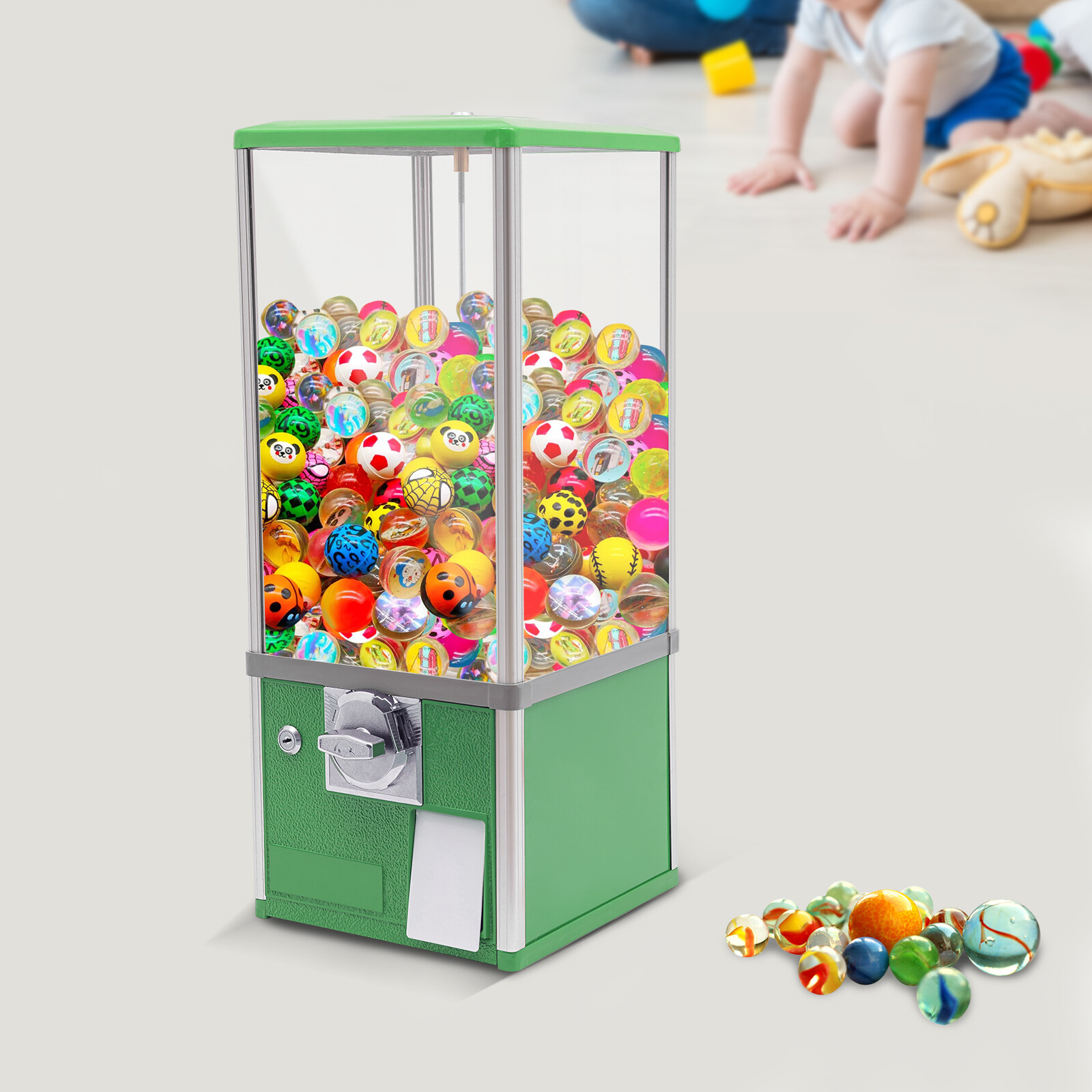 25 Cents Commercial Vending Machine Vending Machine Candy Vending Machine Green