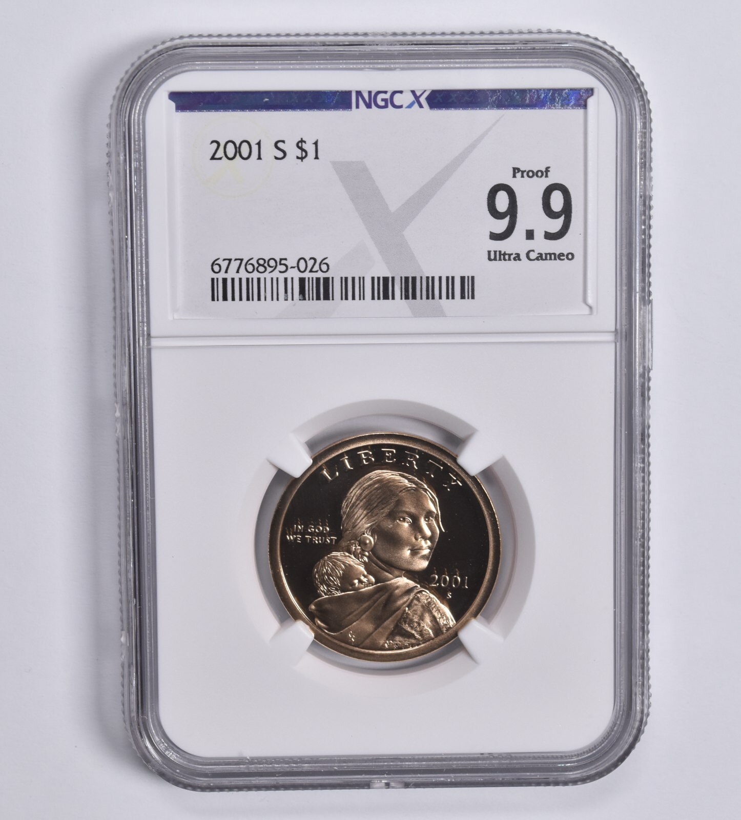 2001-S Sacagawea $1 Proof 9.9 NGC X