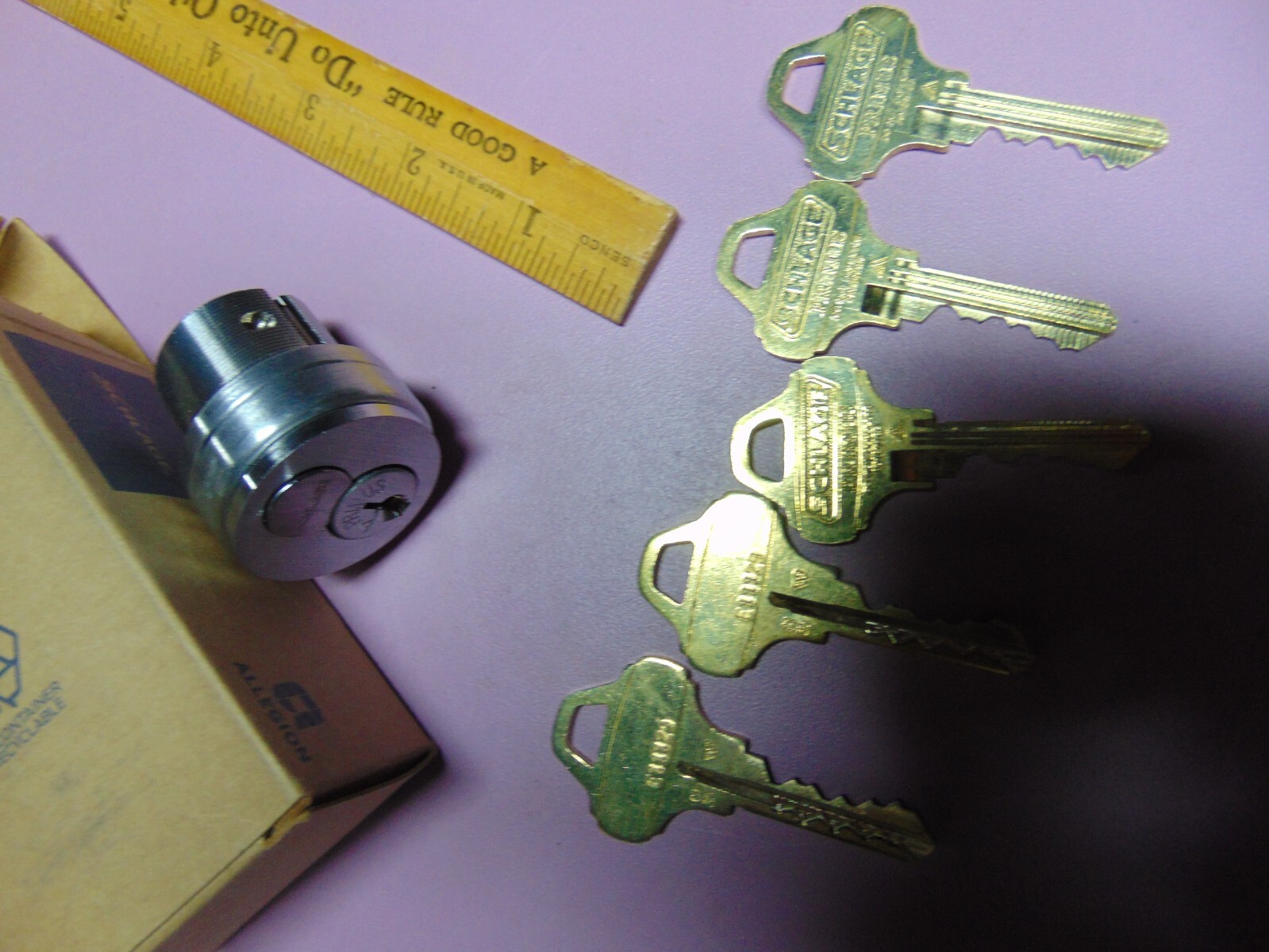 1 NEW  MORTISE LOCKS WITH SCHLAGE PRIM AND  5 C135 PRIM KEYS      LOCKSMITH