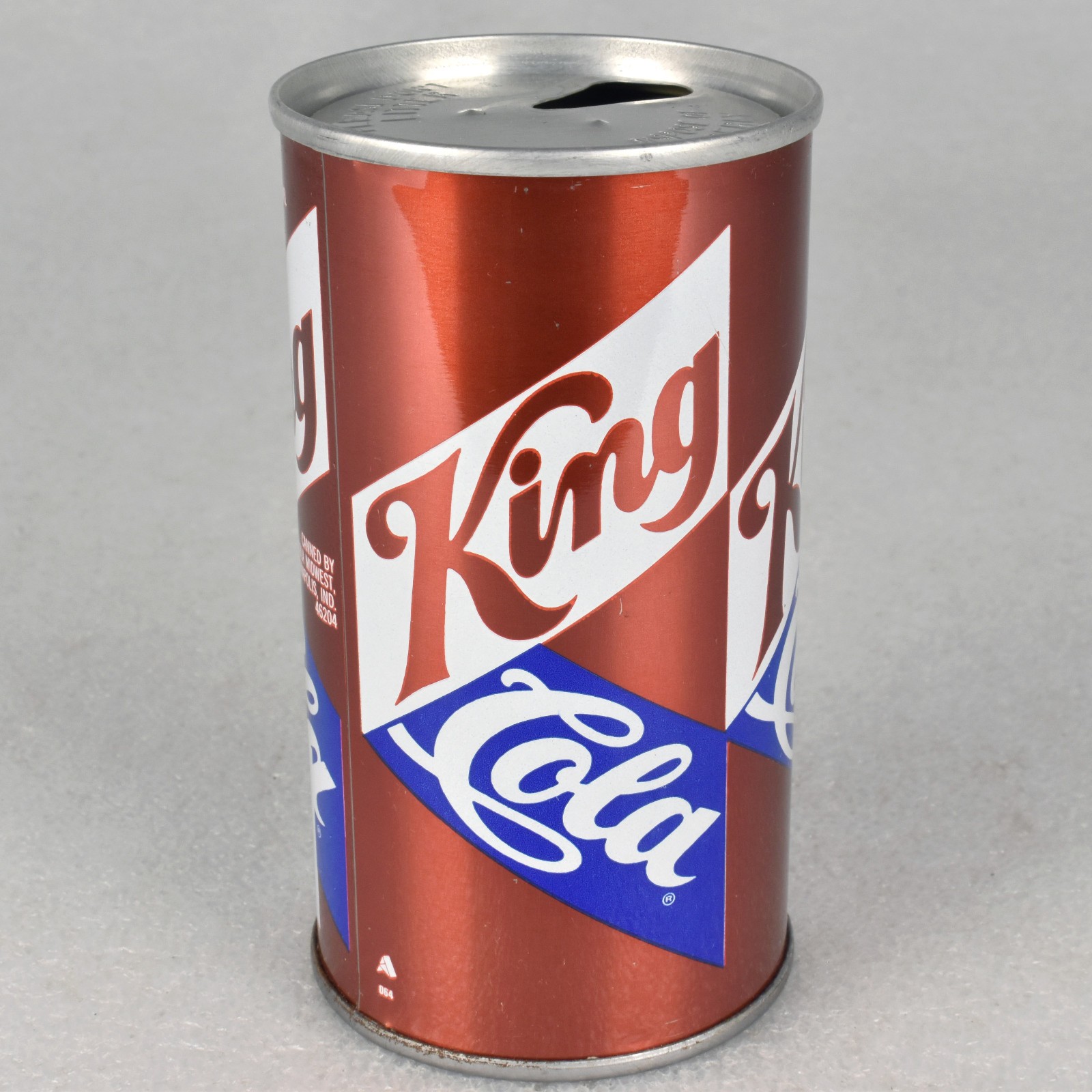 VTG 1970's King Cola Soda Pop Can 12oz Straight Side Steel Indianapolis, IN