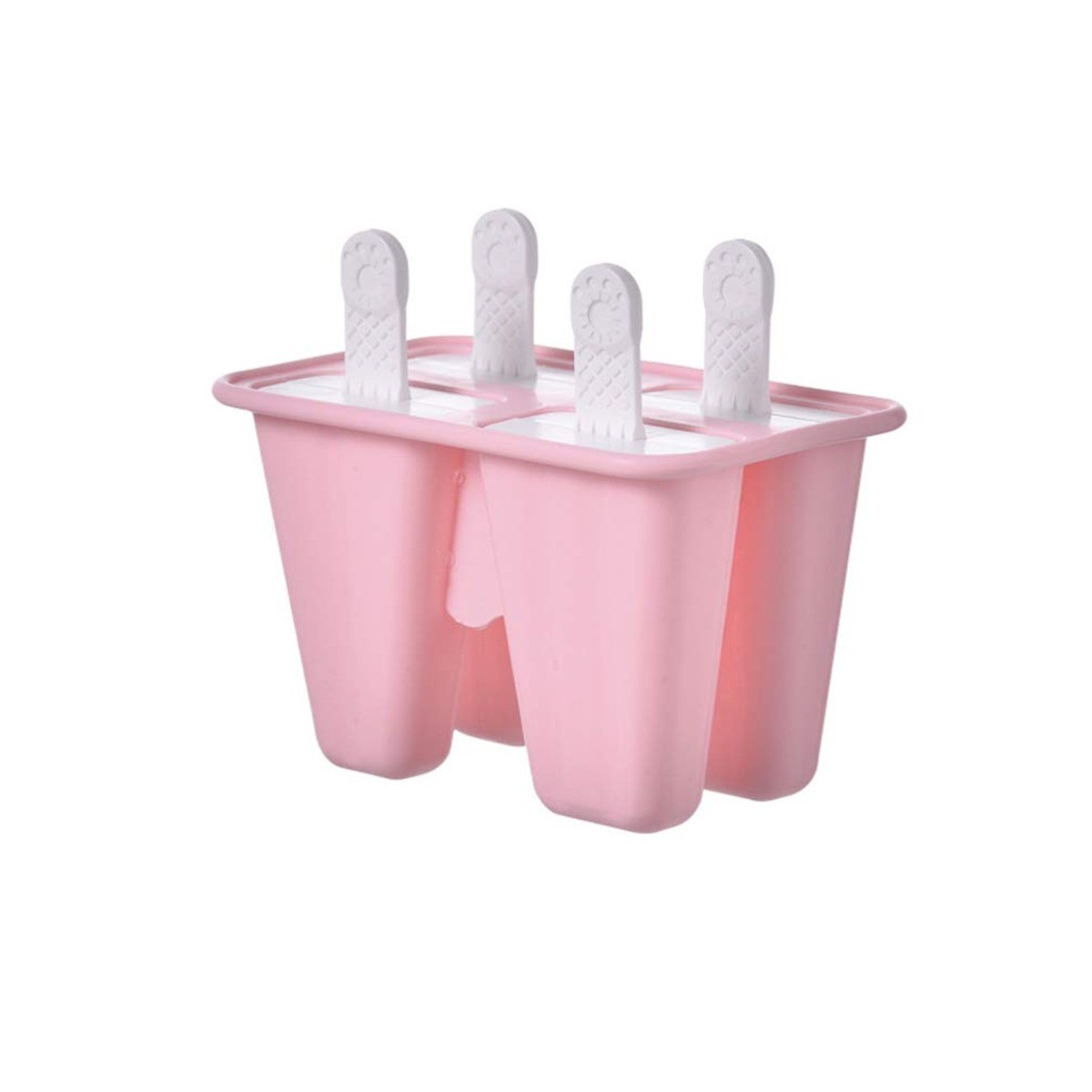4 Cavities Popsicles Molds Home Kitchen Durable Multipurpose