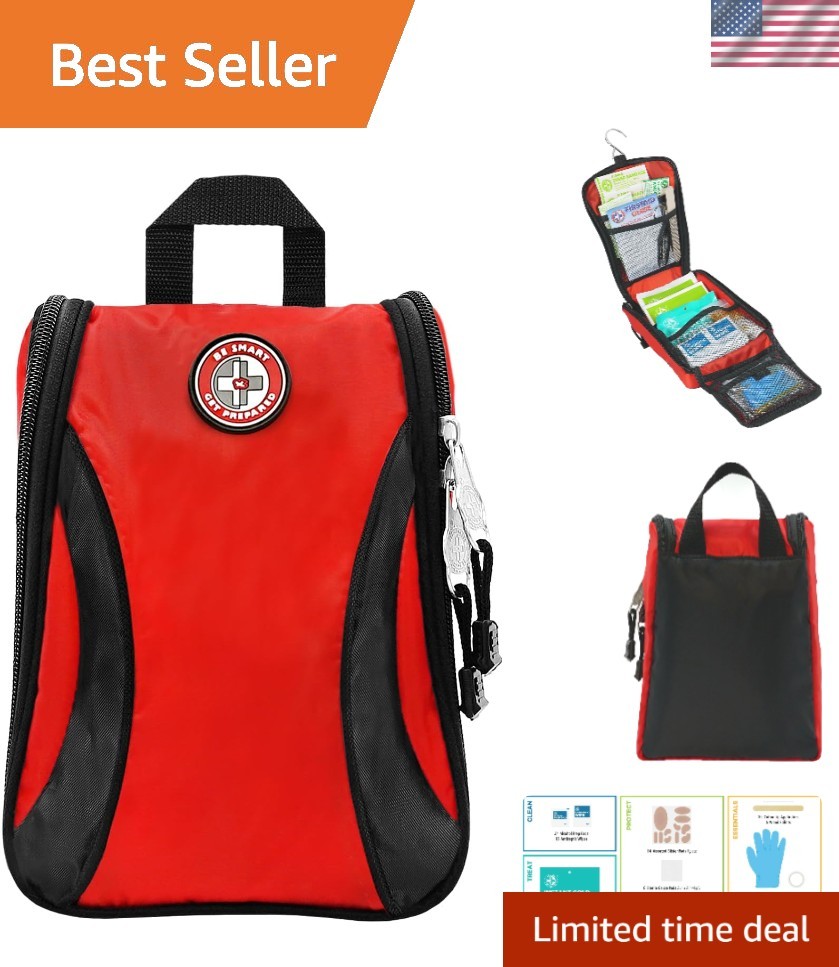Durable 330-Piece First Aid Kit - Perfect for Home, Office, Travel & Outdoor Use