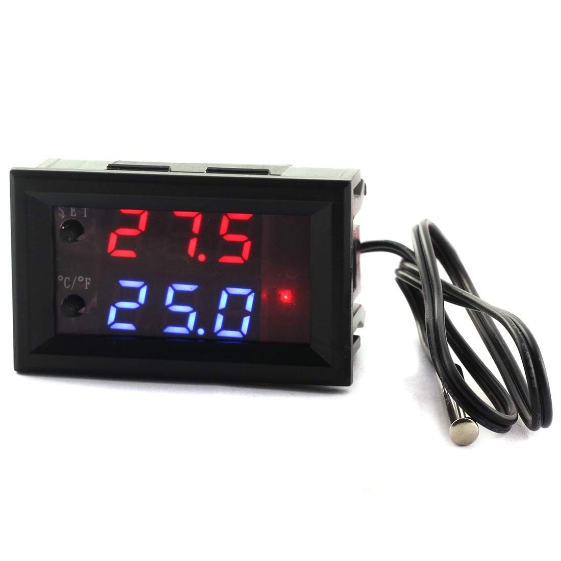 DZS Elec Temperature Controller -50 to 110 Celsius (-58 230 F) DC black