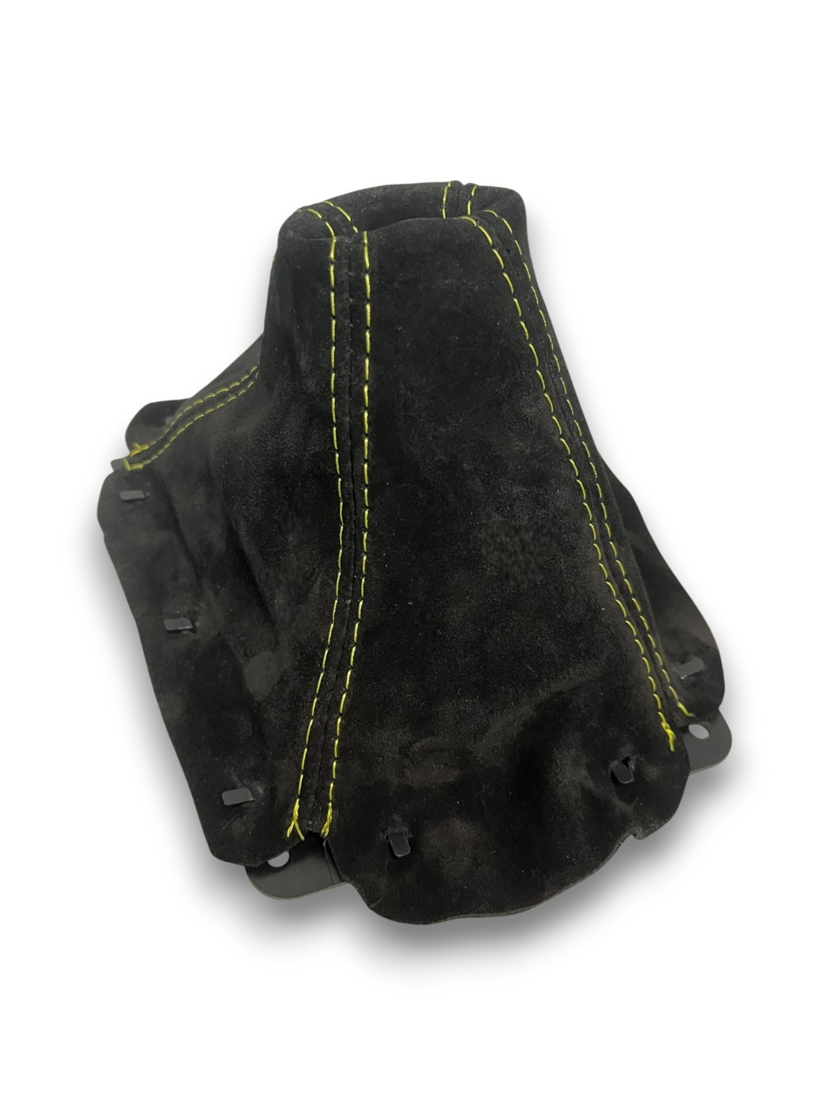 1998 - 2005 For Mazda Mx5 Mx-5 Black Suede Shift Boot With Yellow Stitching