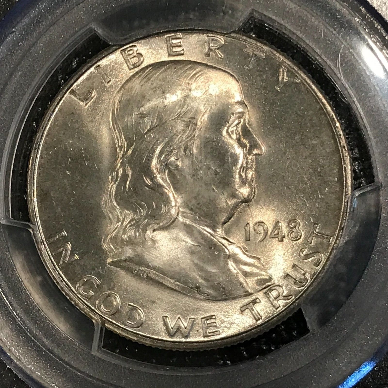 A MS64FBL PCGS 1948 D FRANKLIN SILVER HALF DOLLAR-JAN102